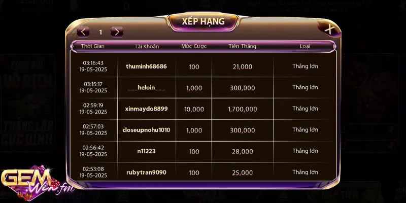 Gemwin là địa chỉ nổ hũ nhiều ưu đãi