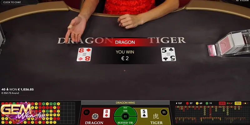 Rồng Hổ dễ chơi dễ ăn thưởng