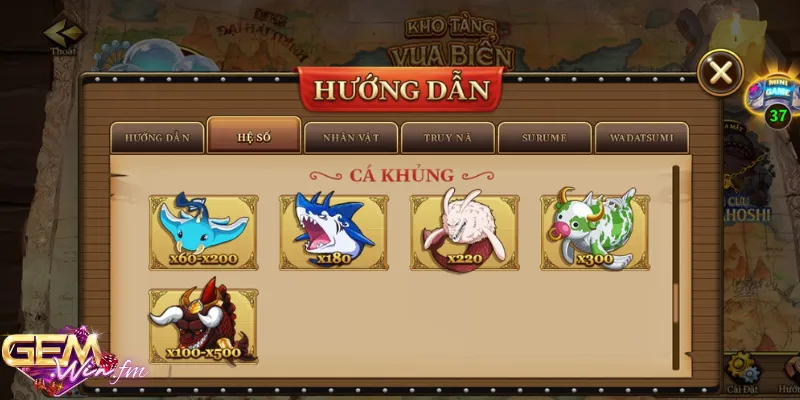 Thưởng cực chất cho các loại cá