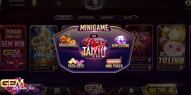 Tìm Trên dưới trong list game