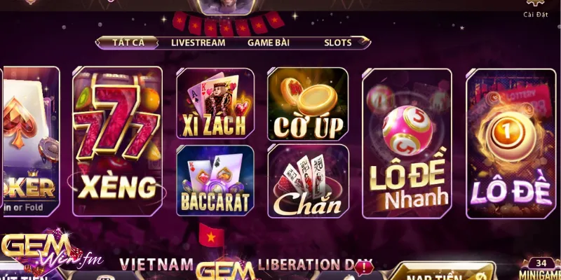 Tìm chơi lô đề Gemwin