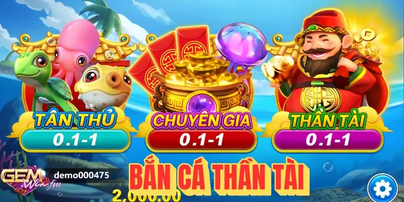 Bắn Cá Thần Tài Gemwin: Săn Boss Khủng, Nhận Hũ Tài Lộc